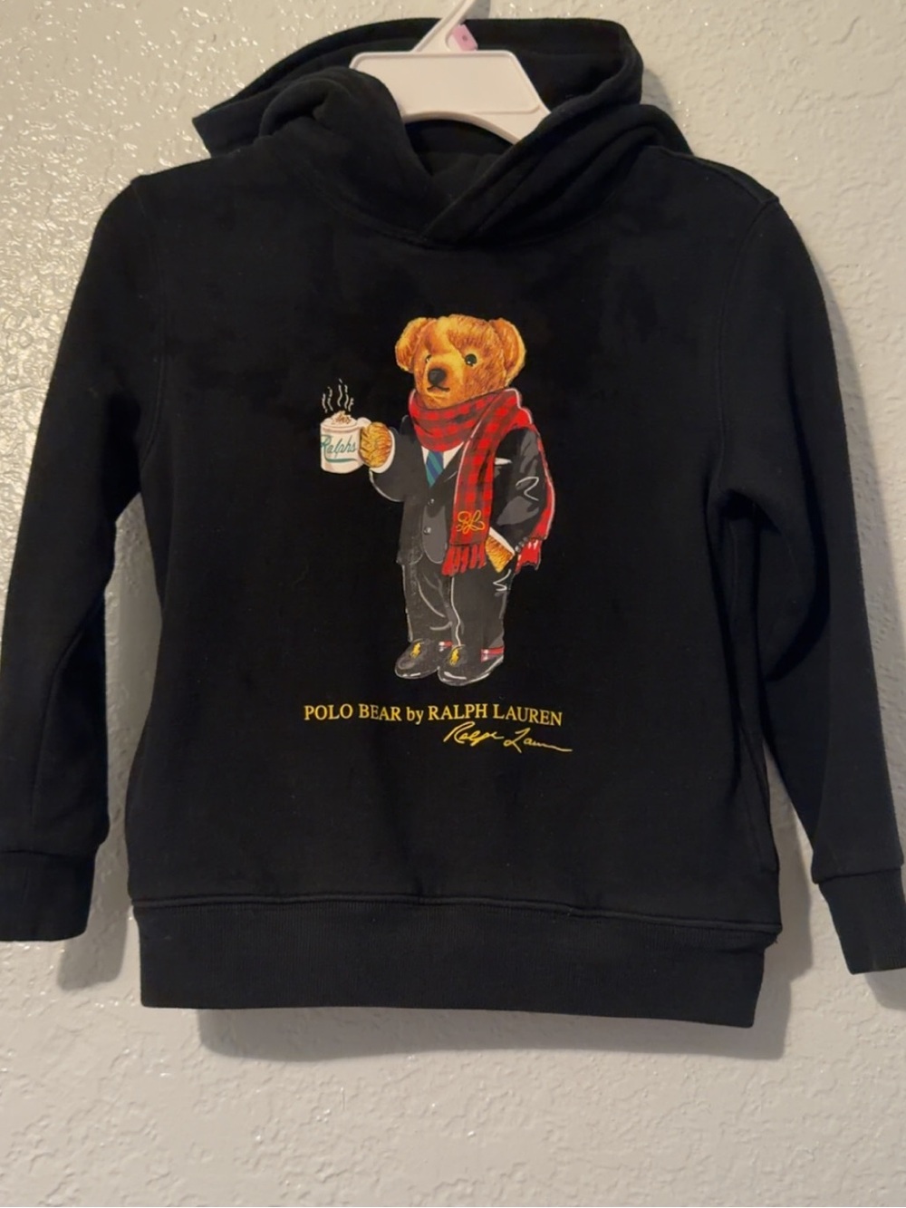 Boys Polo by Ralph Lauren Black Hooded Sweater